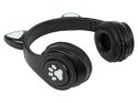 Słuchawki bezprzewodowe Bluetooth 5.0 LED dla dzieci czarne uszy BLOW