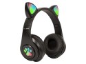 Słuchawki bezprzewodowe Bluetooth 5.0 LED dla dzieci czarne uszy BLOW