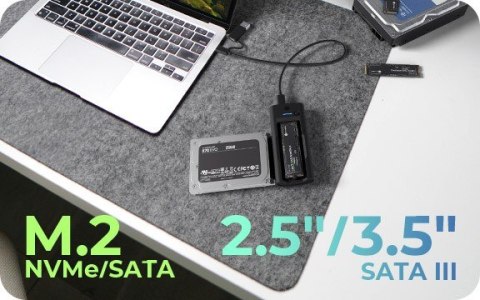 Stacja dokująca IB-180MS-C31 SSD Docking 1x 2,5"/3,5" & 1x M.2 PCIe NVMena USB 3.2 Gen 2 10 Gbit/s IcyBox Stacja dokująca IB-180MS-C31 SSD Docking 1x 2,5"/3,5" & 1x M.2 PCIe NVMena USB 3.2 Gen 2 10 Gbit/s IcyBox