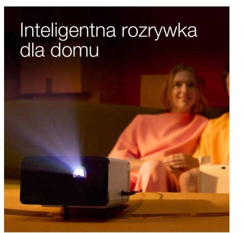 Projektor mini laser EF-21W FHD/1000L/5m:1/2.3kg biały