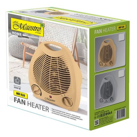 Termowentylator 2000W MR-920-GREY Szary Feel-Maestro