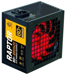 Zasilacz ATX RAPTOR 600W BRONZE 80+,Single Rail, DC-DC Rebeltec