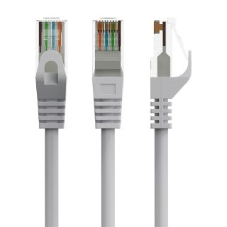 Patch cord kat.6 miedź UTP 10m szary Gembird