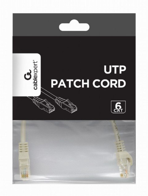 Patch cord kat.6 miedź UTP 15m szary Gembird