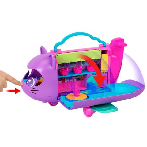 Figurki Polly Pocket Kotolot Samolot z dwiema laleczkami Mattel