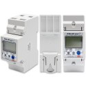 Jednofazowy elektroniczny licznik | miernik zużycia energii na szynę DIN | 230V | LCD | Wi-Fi Qoltec