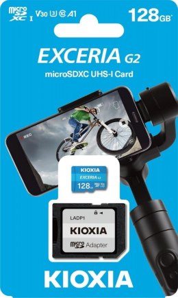 Karta microSD 128GB Gen2 UHS-I U3 V30 adapter Exceria Kioxia
