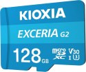Karta microSD 128GB Gen2 UHS-I U3 V30 adapter Exceria Kioxia