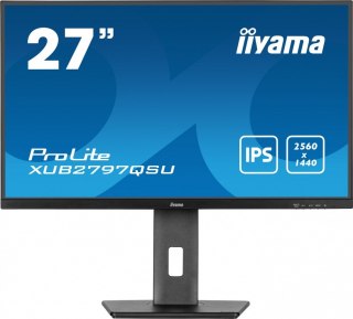 Monitor 27 cali XUB2797QSN-B2 IPS,QHD,USB-c Dock,HDMI /5y/ IIYAMA