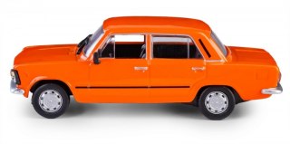 Pojazd PRL Fiat 125p pomarańczowy Daffi