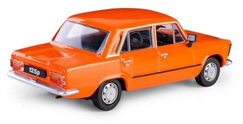 Pojazd PRL Fiat 125p pomarańczowy