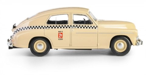 Pojazd PRL Warszawa M20 taxi piaskowy