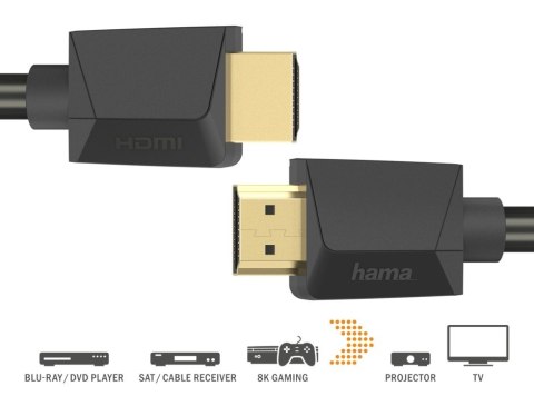 Kabel HDMI 2.1 ultra high speed 8k 1m Hama