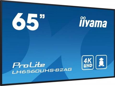Monitor wielkoformatowy 65 cali LH6560UHS-B2A 24/7,500cd,4K,VA,Wifi IIYAMA