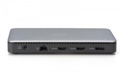 Stacja dokująca USB-C 11 portowa, max. 4K/60Hz z HDR, HDMI, DP, max. 3 monitory (MST), USB-C 3.2 Gen2, Gigabit Ethernet, SD/Micr Digitus