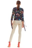 Bluzka Model M191 Flowers Navy - Infinite You