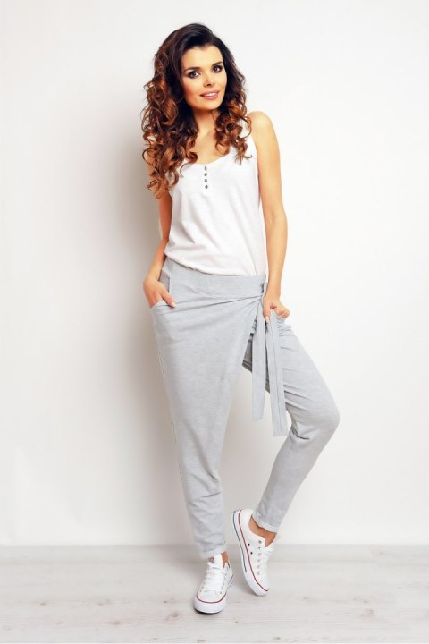 Spodnie Dresowe Model M092 Grey - Infinite You Spodnie Dresowe Model M092 Grey - Infinite You