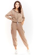 Spodnie Dresowe Model M226 Beige - Infinite You