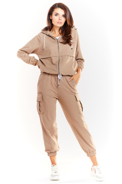 Spodnie Dresowe Model M226 Beige - Infinite You Spodnie Dresowe Model M226 Beige - Infinite You