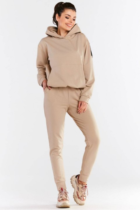 Spodnie Dresowe Model M249 Beige - Infinite You Spodnie Dresowe Model M249 Beige - Infinite You