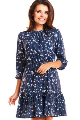 Sukienka Model M178 Flowers Navy 2 - Infinite You