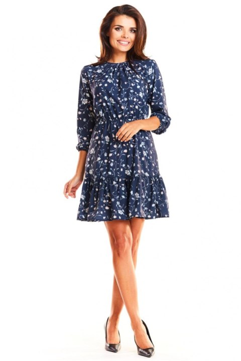 Sukienka Model M178 Flowers Navy 2 - Infinite You Sukienka Model M178 Flowers Navy 2 - Infinite You