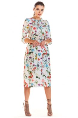 Sukienka Model M201 Flowers Ecru - Infinite You