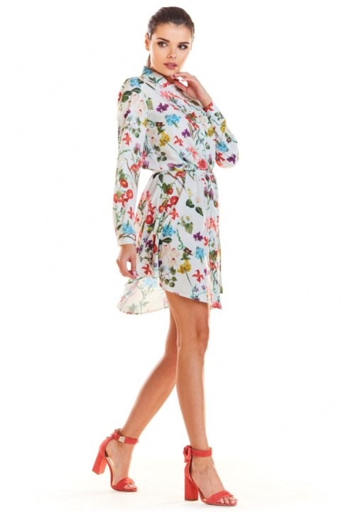 Sukienka Model M202 Flowers Ecru - Infinite You Sukienka Model M202 Flowers Ecru - Infinite You