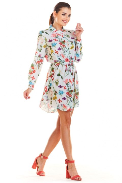Sukienka Model M202 Flowers Ecru - Infinite You Sukienka Model M202 Flowers Ecru - Infinite You