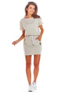 Sukienka Model M207 Paski Beige - Infinite You
