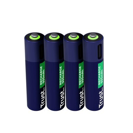 Baterie 4P AAA USB-C Trust