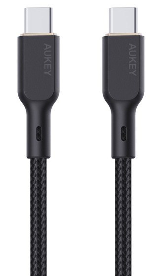 CB-KCC101 kabel USB-C - USB-C 1m 100W PD 5A 20V kevlar + nylonowy oplot AUKEY