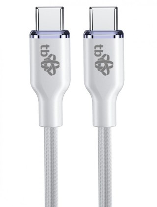 Kabel USB C - USB C 60W Glamour 1.5m biały