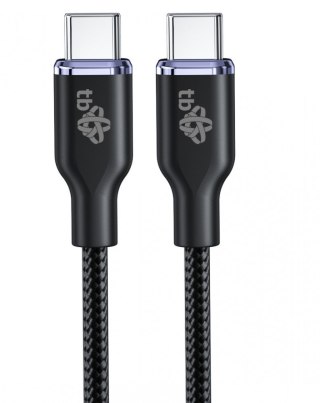 Kabel USB C - USB C 60W Glamour 1.5m czarny