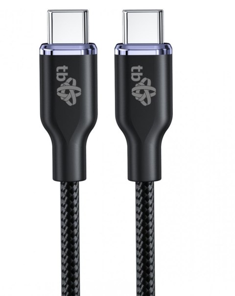 Kabel USB C - USB C 60W Glamour 1.5m czarny