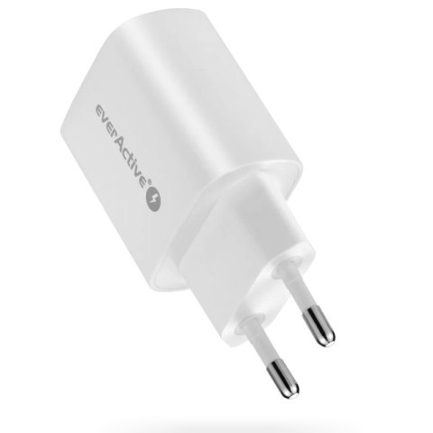Ładowarka sieciowa 2X USB 2,4A 12W Biała EverActive Ładowarka sieciowa 2X USB 2,4A 12W Biała EverActive