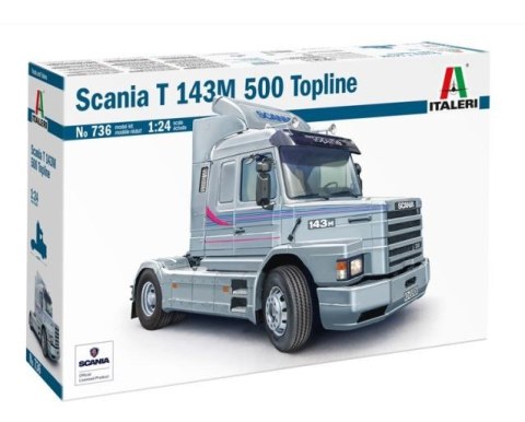 Model plastikowy Scania T 143M 500 Topline 1/24 Italeri Model plastikowy Scania T 143M 500 Topline 1/24 Italeri