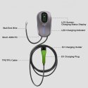 Stacja ładowania EV 2w1 Typ2 | 22kW | Wi-Fi | TUYA | LCD | RFID |3 fazy | Wallbox | 5m Qoltec