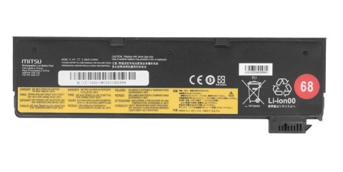 Bateria 45N1126 45N1127 do Lenovo ThinkPad T440 T450s X240 X260 L450 L460 2060 mAh (24 Wh) 11.4V Mitsu