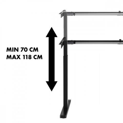 Biurko z regulacją wysokości, 60kg MC-790NB Maclean
