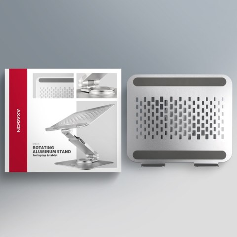 STND-LR Podstawa do laptopów aluminiowa 10-17,3" regulowane kąty nachylenia, obrót o 360 stopni