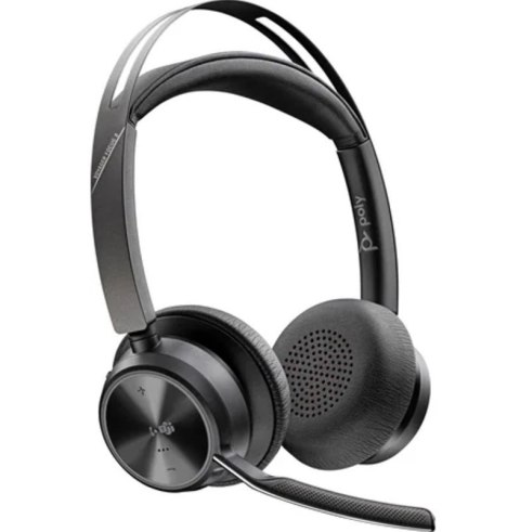 Zestaw słuchawkowy Voyager Focus 2 z certyfikatem Microsoft Teams USB-C-C + przejściówka USB-C/A 9T9J4AA POLY