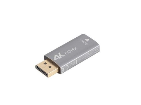 Adapter Displayport(M)- HDMI(F)4K srebrny Lanberg