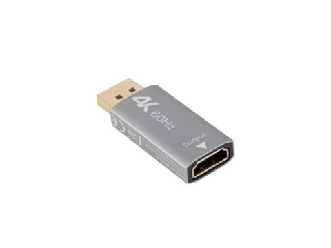 Adapter Displayport(M)- HDMI(F)4K srebrny Lanberg