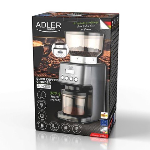 Młynek żarnowy do kawy AD 4300 Adler
