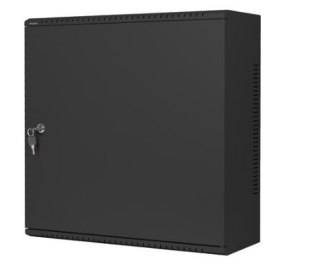 Szafa instalacyjna rack wisząca 19 cali 6U+3U 540x200 niskoprofilowa (złożona) czarna Lanberg