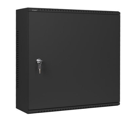 Szafa instalacyjna rack wisząca 19 cali 6U+3U 540x200 niskoprofilowa (złożona) czarna Lanberg