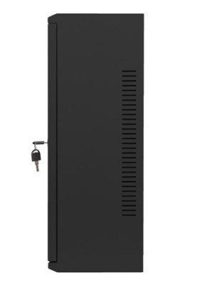 Szafa instalacyjna rack wisząca 19 cali 6U+3U 540x200 niskoprofilowa (złożona) czarna Lanberg