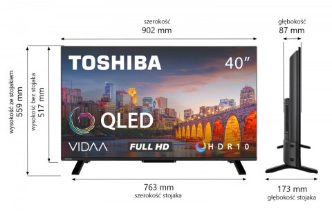Telewizor LED 40 cali 40QV2F63DG Toshiba