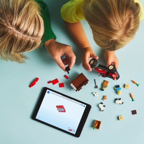Klocki City 60461 Czerwony traktor z przyczepą i owcą LEGO